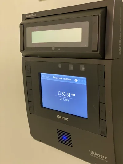 Server room with rack infrastructure