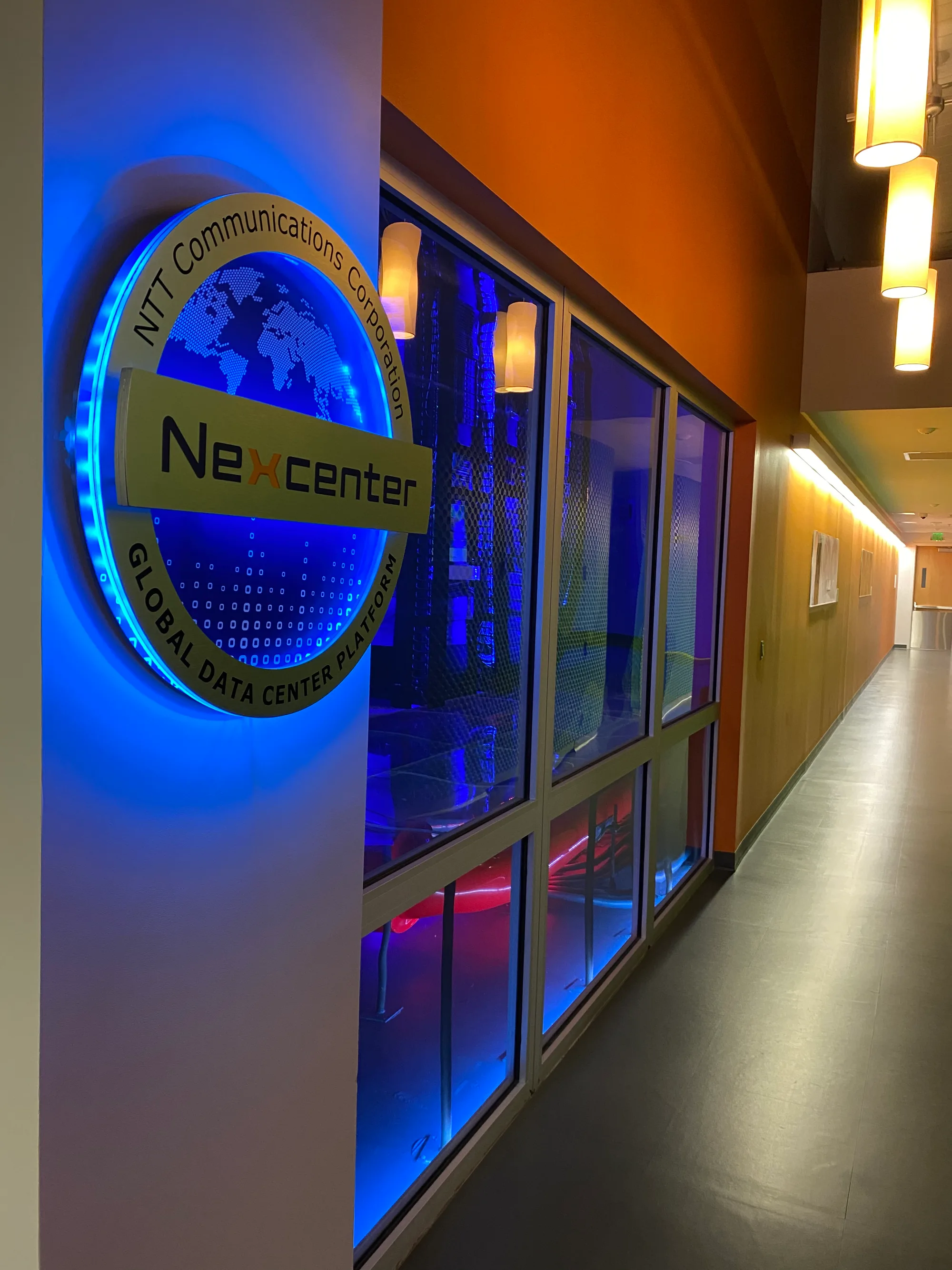 Networking equipment and cabling in the Ashburn facility